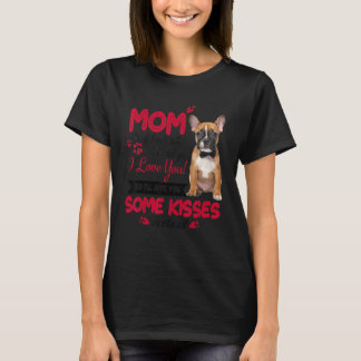 Camiseta Eu Amo Mamãe Cachorro Francês Dia da Mãe Francês M