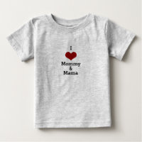 Eu amo mamãe e mamãe mãe de coração vermelho