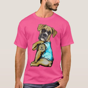 Camiseta Eu Amo Mamãe Engraçado Boxer Tatuado