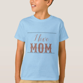 Camiseta Eu amo mamãe Salmon Sky Boy