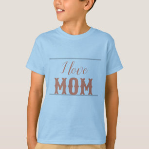 Camiseta Eu amo mamãe Salmon Sky Boy