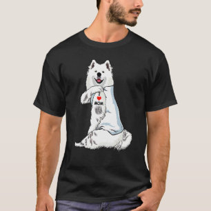 Camiseta Eu Amo Mamãe Tatô Samoia Mamãe Cachorro Mulheres