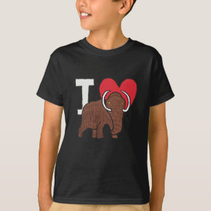 Camiseta Eu Amo Mamutes Loucos