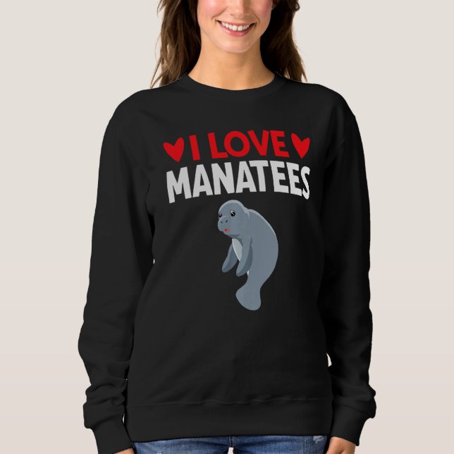 Camiseta Eu Amo Manatees (Frente)