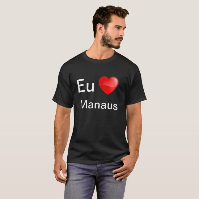 Camiseta Eu amo Manaus (Frente Completa)