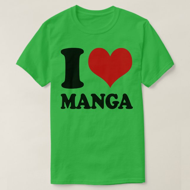 Camiseta Eu Amo Manga (Frente do Design)