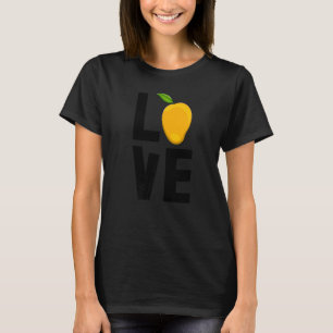 Camiseta Eu Amo Mango Doce Dabbing Engraçado Fruta Amor
