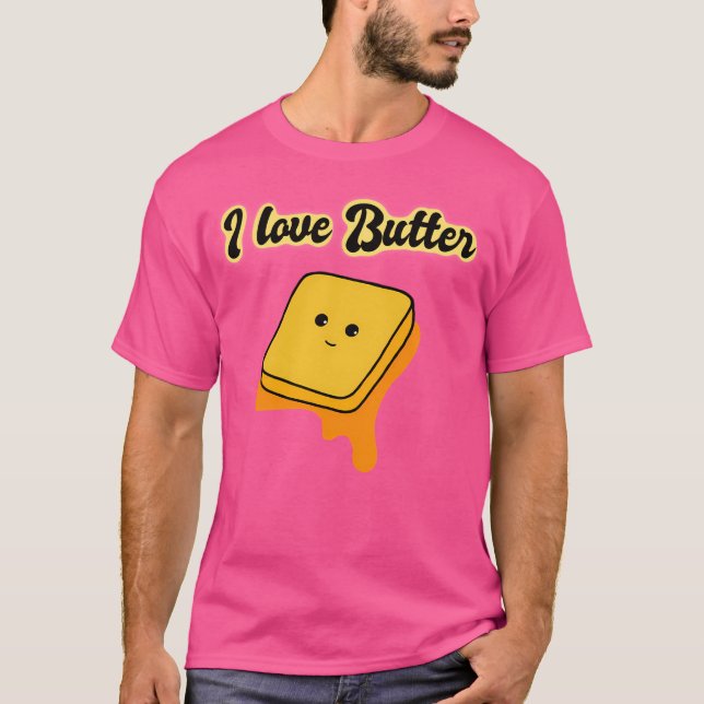 Camiseta Eu Amo Manteiga (Frente)