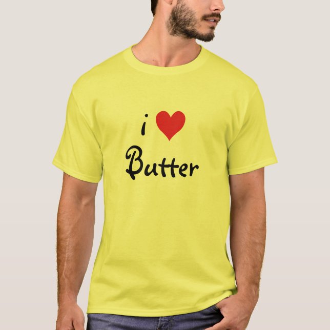 Camiseta Eu Amo Manteiga (Frente)