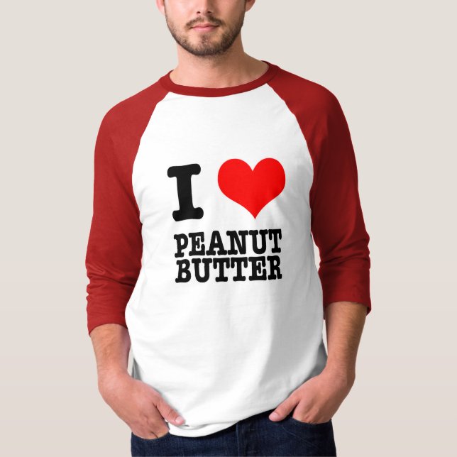 CAMISETA EU AMO MANTEIGA DE AMENDOIM (Frente)
