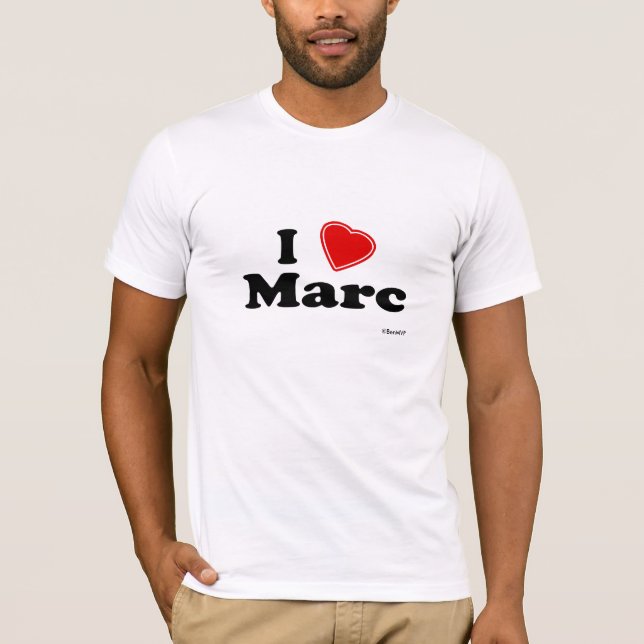 Camiseta Eu amo Marc (Frente)