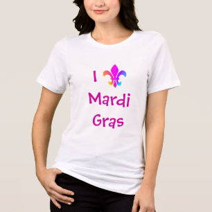 Camiseta Eu Amo Mardi Gras