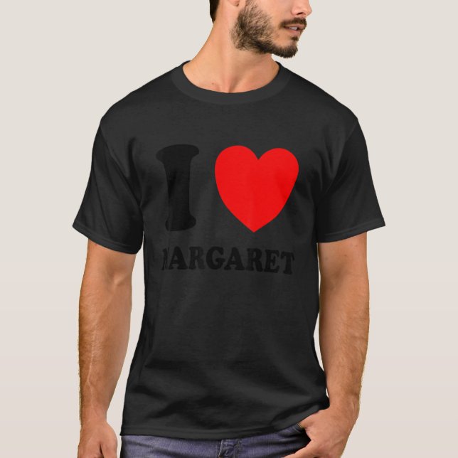 Camiseta Eu Amo Margaret (Frente)