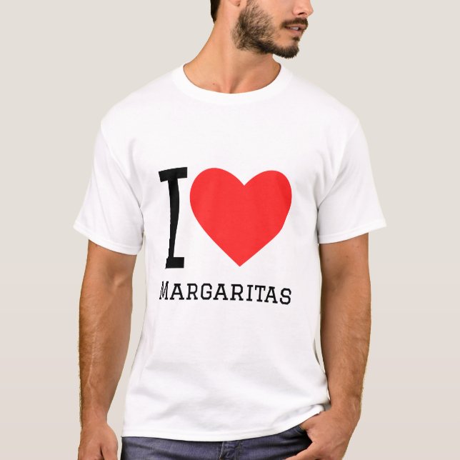 Camiseta Eu amo margaritas (Frente)