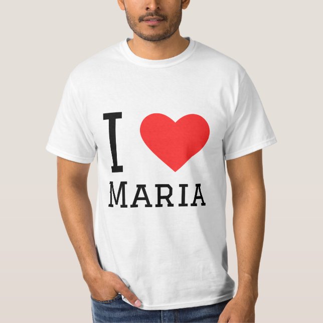 Camiseta Eu amo Maria (Frente)