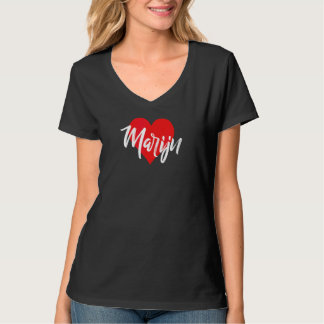 Camiseta Eu Amo Marijn Primeiro Nome  Amor Coração