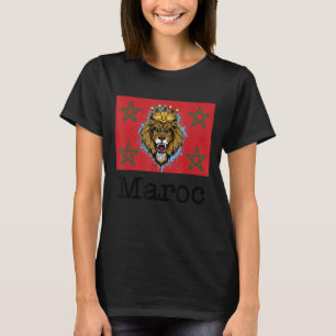 Camiseta Eu Amo Maroc, Legal Marrocos Lions Illustration Gr