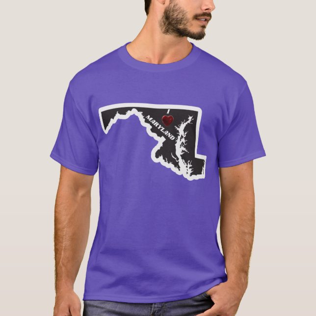 Camiseta Eu amo Maryland 2 (Frente)