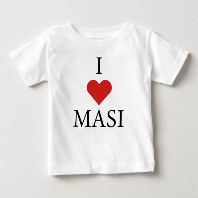 CAMISETA EU AMO MASI (Frente)