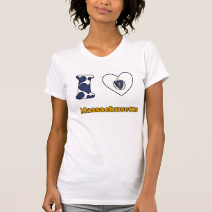 Camiseta Eu amo Massachusetts