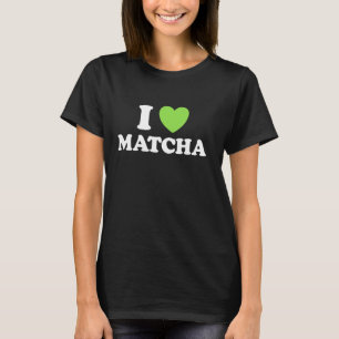 Camiseta Eu Amo Matcha Engraçado Verde Latte Chá Cerem Japo