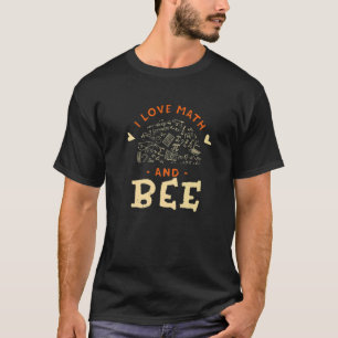 Camiseta Eu Amo Matemática e Apicultura Animal Jardineiro P
