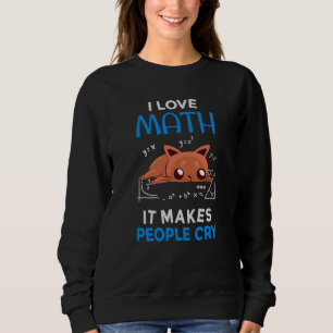 Camiseta Eu Amo Matemática Faz as Pessoas Chorarem