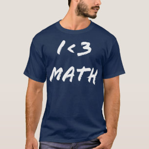 CAMISETA EU AMO MATEMÁTICA I 3 MATEMÁTICA