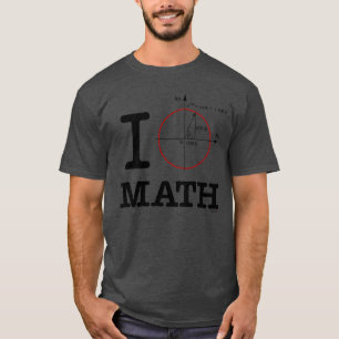 Camiseta eu amo matemática Matemática Engraçado vintage