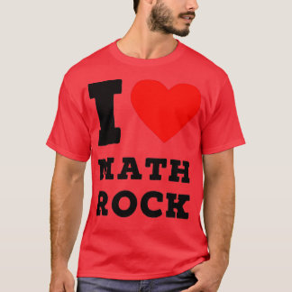Camiseta eu amo matemática rock