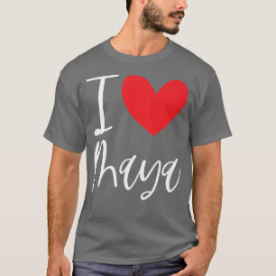 Camiseta Eu Amo Maya Nome Menina Personalizada Mulher BFF F