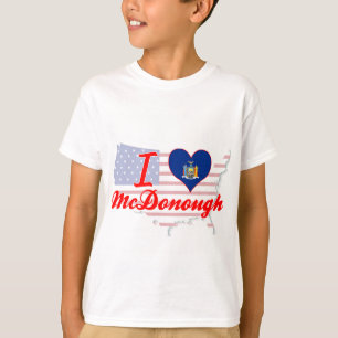 Camiseta Eu amo McDonough, New York
