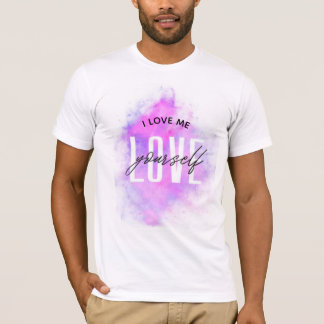 Camiseta "Eu Amo-Me - Vibes Positivos - Camiseta-T"