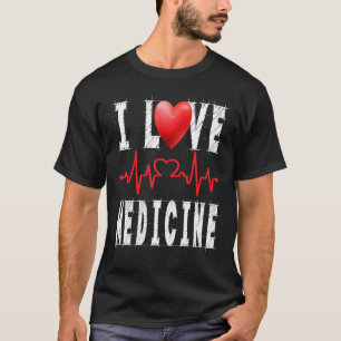 Camiseta Eu Amo Medicina Enfermeira Dorme Todo o Dia Enfer