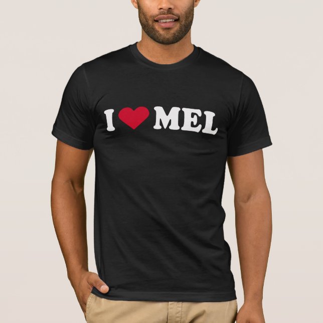 CAMISETA EU AMO MEL (Frente)
