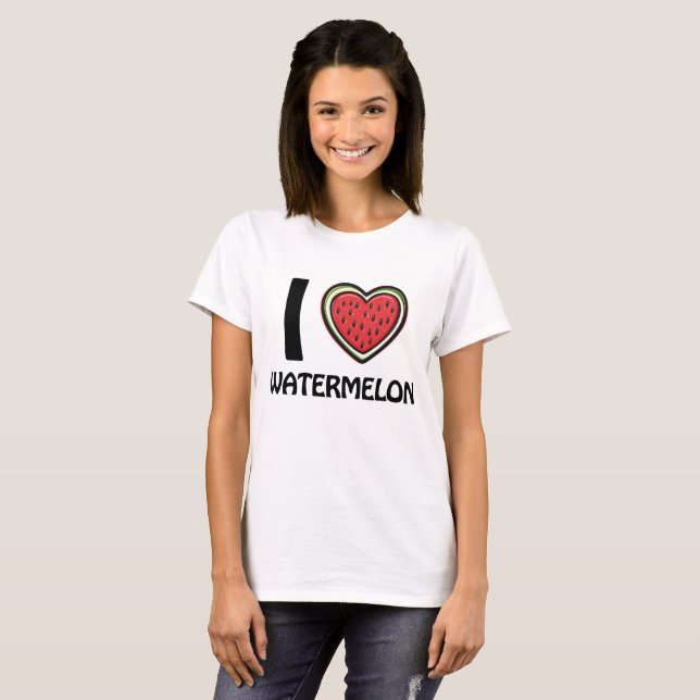 Camiseta Eu amo Melancia (Frente Completa)