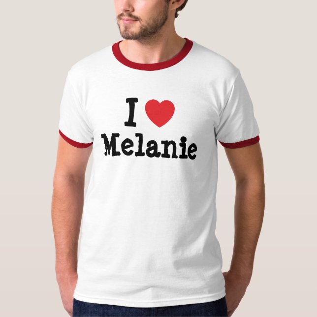 Camiseta Eu amo Melanie Heart-Shirt (Frente)