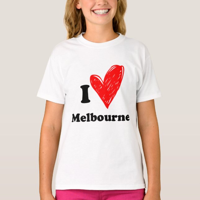 Camiseta Eu amo Melbourne (Frente)