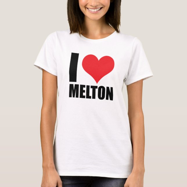 Camiseta Eu amo Melton (Frente)
