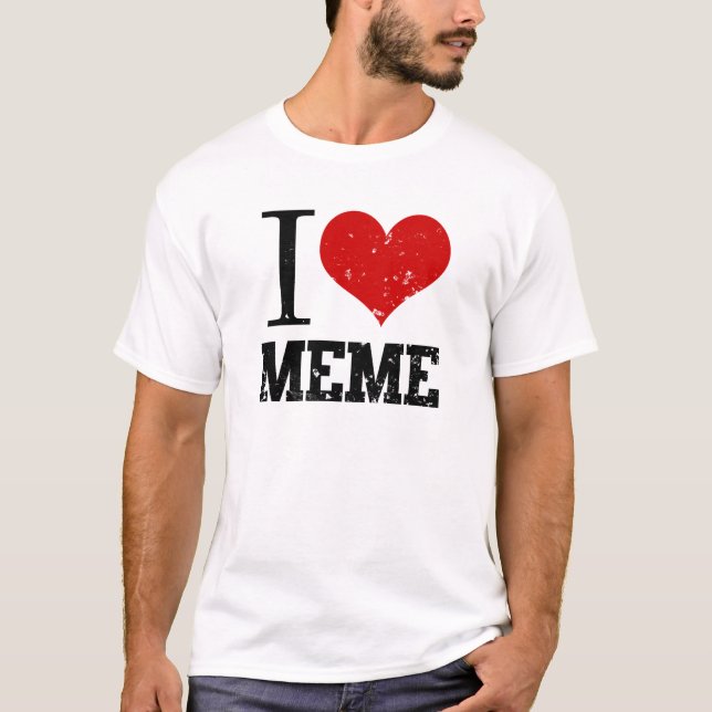 Camiseta Eu amo Meme (Frente)