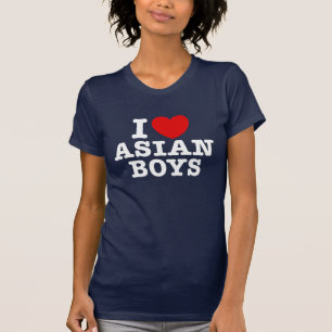 Camiseta Eu Amo Meninos Asiáticos
