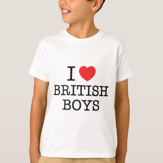 Camiseta Eu amo meninos britânicos