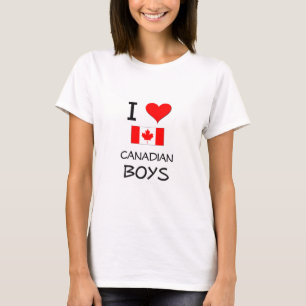 Camiseta Eu amo meninos canadenses