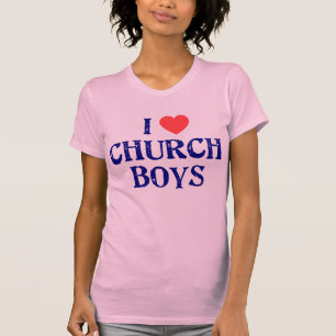Camiseta Eu amo meninos da igreja