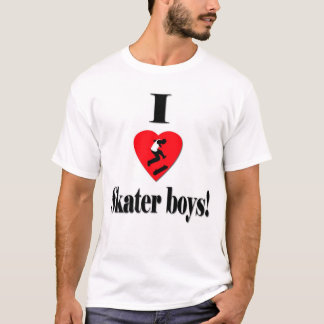 Camiseta Eu amo meninos do patinador