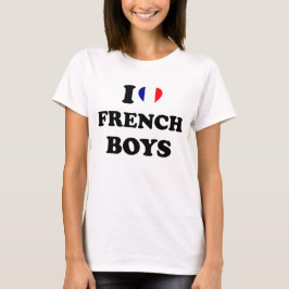Camiseta Eu Amo Meninos Franceses