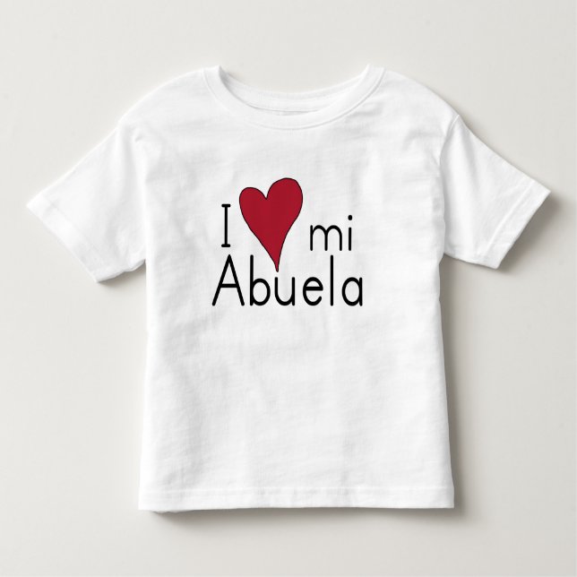Camiseta Eu amo meu abuela (Frente)