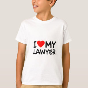 Camiseta Eu amo meu advogado