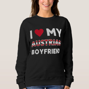 Camiseta Eu Amo Meu Amigo Austríaco Namorado Áustria