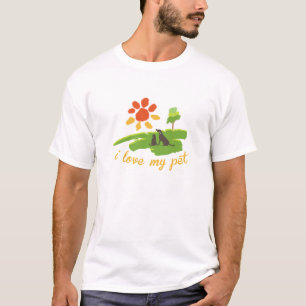 Camiseta eu amo meu animal de estimação